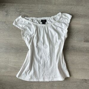 White INC off the shoulder top Size L 100%